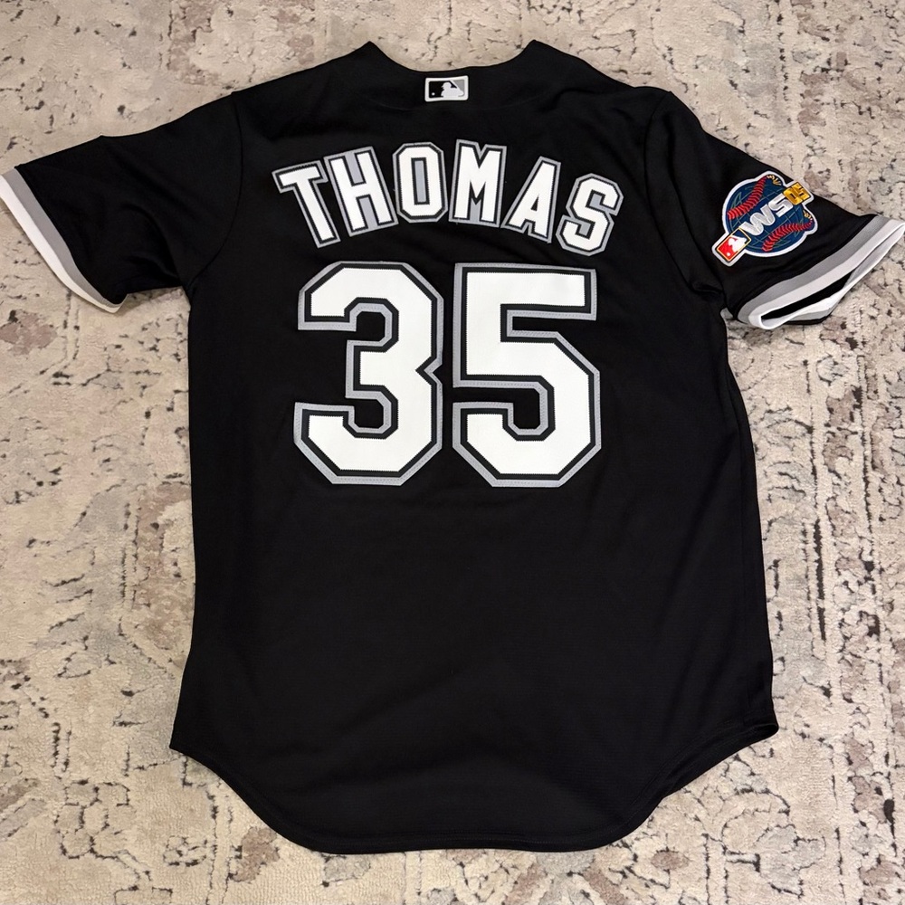 Nike Authentic White Sox Frank Thomas #35 World Series 2016 Jersey Men’s Sz: M - Picture 5 of 6